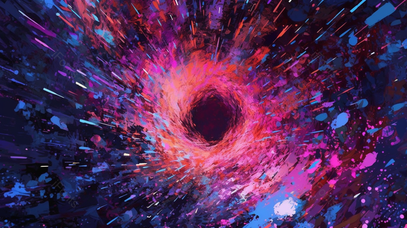 紫色手绘科技虚拟空间插画背景,插画/手绘图,插画/手绘图库,插画/手绘图下载,插画/手绘